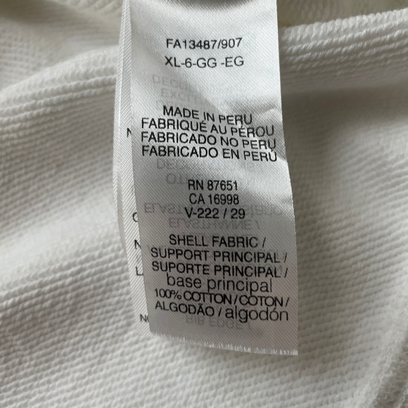 Lacoste Mens XL Varsity Logo Sweatshirt Crewneck Preppy Streetwear Logo Thick - Picture 8 of 11